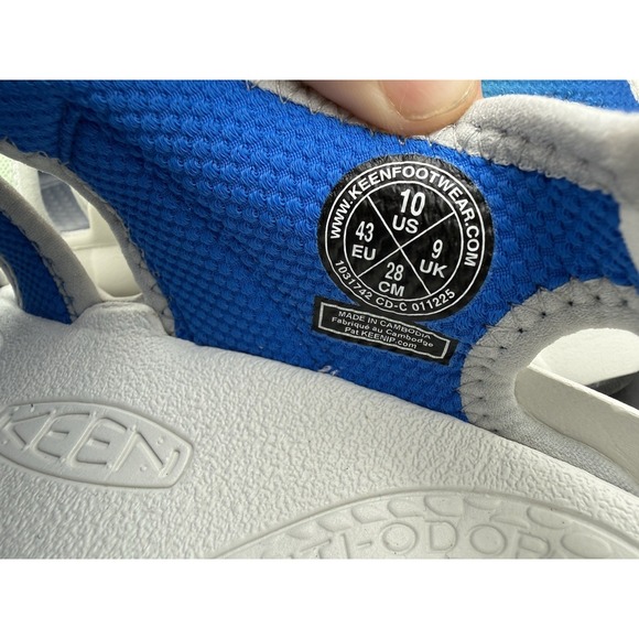 KEEN Hyperport H2 Mens Size 10 White Blue Hiking Outdoor Slip On Sandals 1031742 main image 10